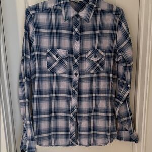 BLL new york Navy and White Plaid Men's Shirt